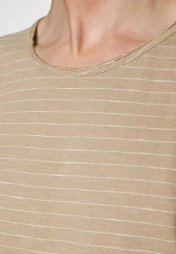 Sortie ✔️ Selected Homme SLHMORGAN STRIPE O NECK TEE - T-shirt Basique - Chinchilla/egret 🌟 -Selected Homme Soldes Boutique 3bd77db1c8c646d782d2704f045f4e9c