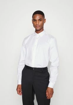 Remise 👍 Selected Homme SLHSLIMMULTI 2 PACK - Chemise Classique - White/light Blue 🛒