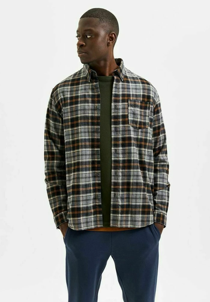 Le moins cher ✔️ Selected Homme Chemise - Grey 🔥 1 Le moins cher ✔️ Selected Homme Chemise - Grey 🔥