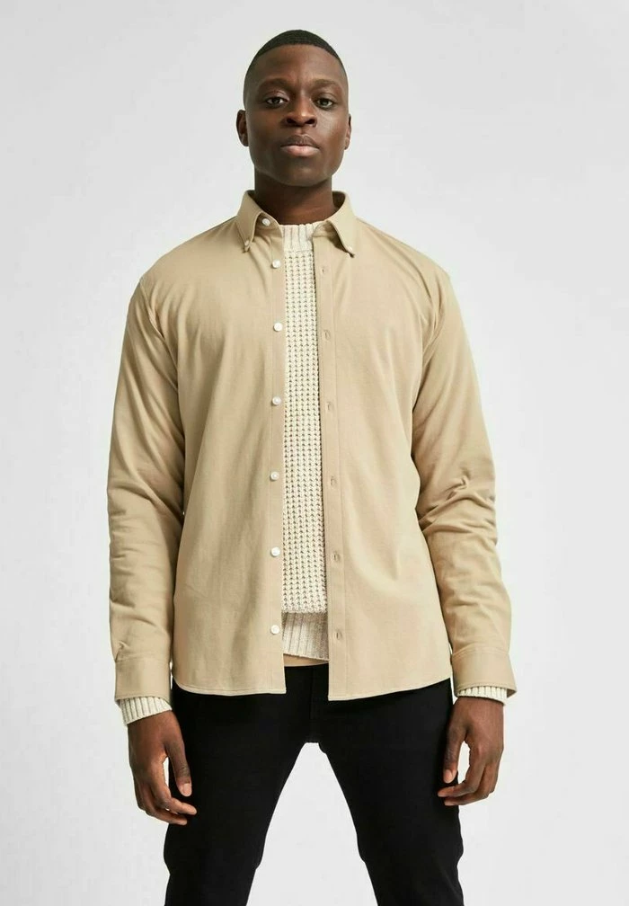 Tout neuf 🧨 Selected Homme SLHSLIMOLIVER - Chemise - Crockery ✔️ 1 Tout neuf 🧨 Selected Homme SLHSLIMOLIVER - Chemise - Crockery ✔️