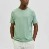 Vente flash 🔔 Selected Homme T-shirt Basique - Granite Green 🎁