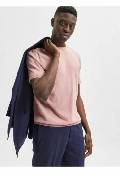 De gros 🤩 Selected Homme T-shirt Basique - Ash Rose 🔥 -Selected Homme Soldes Boutique 420edb76f75d48c6a7384bd567a6e101