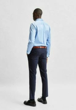 Grosses soldes ❤️ Selected Homme HEMD BIO-BAUMWOLLE STRETCH - Chemise Classique - Light Blue 🤩 -Selected Homme Soldes Boutique 436114fd34104314840f5718888386c4