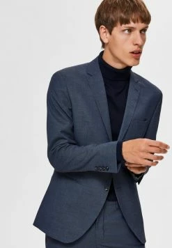 Le moins cher 🥰 Selected Homme Blazer - Medium Blue Melange ✨ -Selected Homme Soldes Boutique 46448565b9974aff9a0accebf9de0e4f