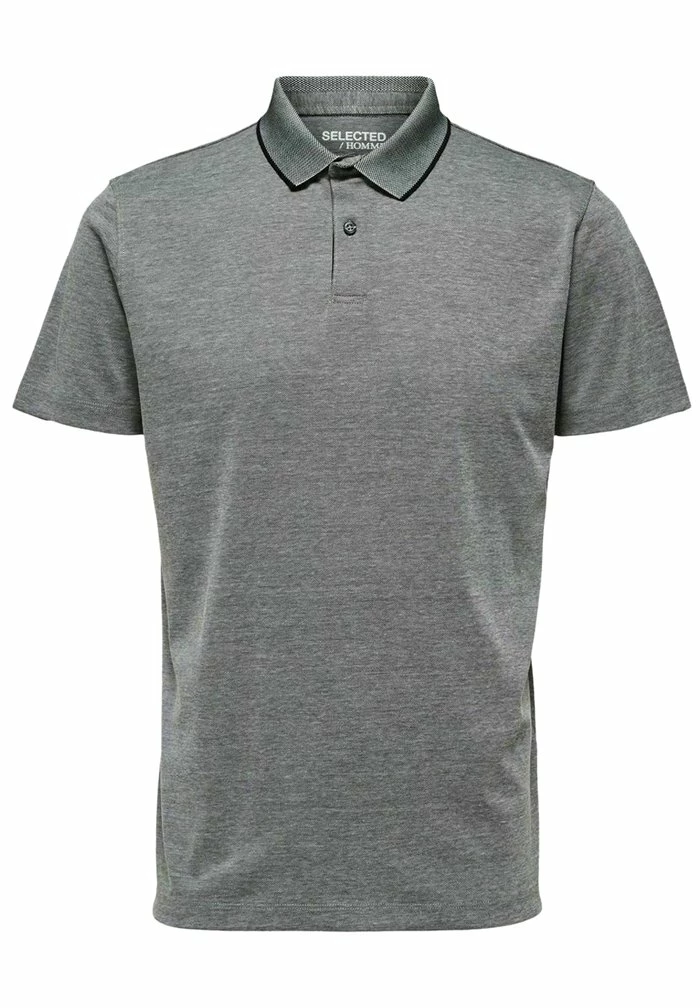 Promo 🔥 Selected Homme KURZÄRME - Polo - Medium Grey Melange ✨ 5 Promo 🔥 Selected Homme KURZÄRME - Polo - Medium Grey Melange ✨ – Image 5