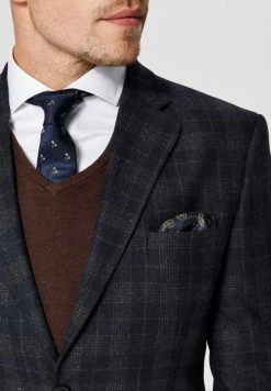 Le moins cher 💯 Selected Homme Blazer - Navy Blazer 😀 -Selected Homme Soldes Boutique 48412475e99b4facaeec61f5c1acb531