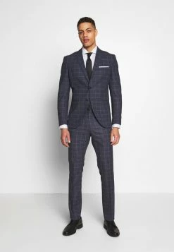 Bon marché 🎉 Selected Homme SLHSLIM SUIT - Costume - Blue ⌛