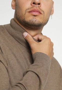 Vente flash ❤️ Selected Homme SLHBERG ROLL NECK - Pullover - Teak Melange 😉 -Selected Homme Soldes Boutique 4ad2ebd548f9460d813a498368cdc870