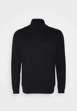 Bon marché 🧨 Selected Homme SLHBERG ROLL NECK - Pullover - Navy Blazer 😍 -Selected Homme Soldes Boutique 4b2feeb17e5a48bcac8a0be6237880cd