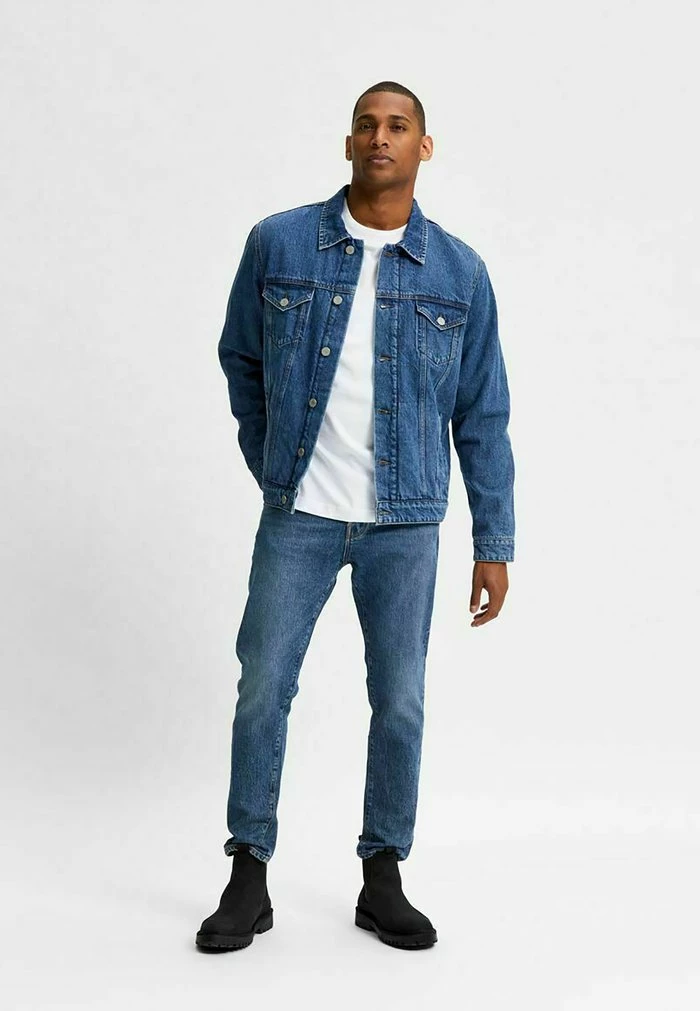 Remise ✨ Selected Homme KLASSISCH - Veste En Jean - Medium Blue Denim 😍 2 Remise ✨ Selected Homme KLASSISCH - Veste En Jean - Medium Blue Denim 😍 – Image 2