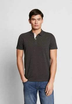 Budget 💯 Selected Homme SLHLUKE SLIM FIT - Polo - Anthracite ✔️