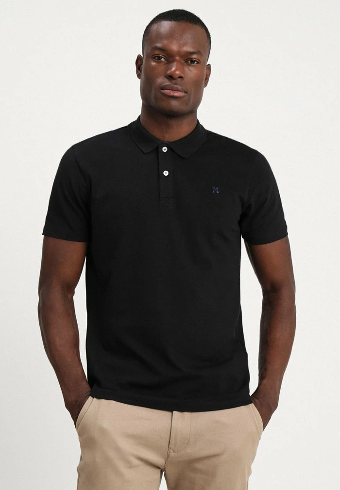 Nouveau 🤩 Selected Homme SLHLUKE SLIM FIT - Polo - Black 🥰 1 Nouveau 🤩 Selected Homme SLHLUKE SLIM FIT - Polo - Black 🥰