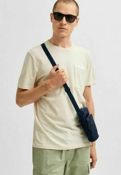 Le moins cher 🤩 Selected Homme T-shirt Basique - Light Sand Melange 😀 -Selected Homme Soldes Boutique 4e4cfc1c951449f1bcc581c305041b9f