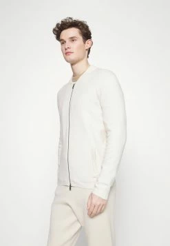 Tout neuf 🌟 Selected Homme SLHRONNY ZIP CARDIGAN - Gilet - Egret Melange 🌟