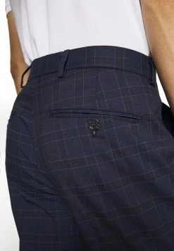 Budget 🎁 Selected Homme SLHSLIM KYLELOGAN - Pantalon Classique - Navy Blue/light Blue 🤩 -Selected Homme Soldes Boutique 50b8d701a3724b7897ac783d7d8f16f6