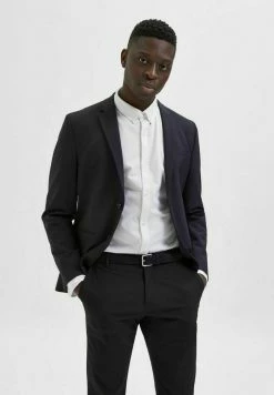 Bon marché 🤩 Selected Homme Ceinture - Dark Navy 🎁