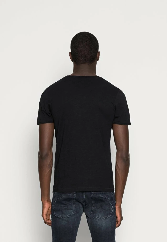 Promo 🤩 Selected Homme SLHMORGAN O NECK TEE - T-shirt Basique - Black 👏 3 Promo 🤩 Selected Homme SLHMORGAN O NECK TEE - T-shirt Basique - Black 👏 – Image 3