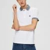 Offres 🎁 Selected Homme SLHTWIST - Polo - Bright White 🥰