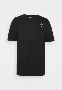 Meilleure affaire 🎁 Selected Homme SLHREGRASS ONECK TEE - T-shirt Basique - Black 🥰