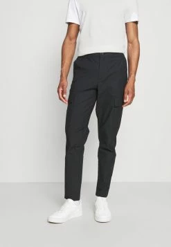 Meilleure vente 😀 Selected Homme SLHSLIMTAPERED JEROME PANTS - Pantalon Cargo - Black 😍