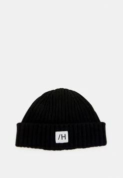 Meilleur prix 🤩 Selected Homme SLHHENRIK - Bonnet - Black 🤩