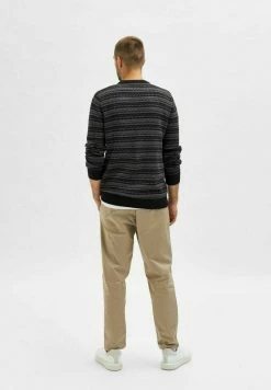 Budget ✨ Selected Homme SLHALFIE CREW CAMP - Pullover - Phantom 🔔 -Selected Homme Soldes Boutique 5898dd84f9884137849060c786788590