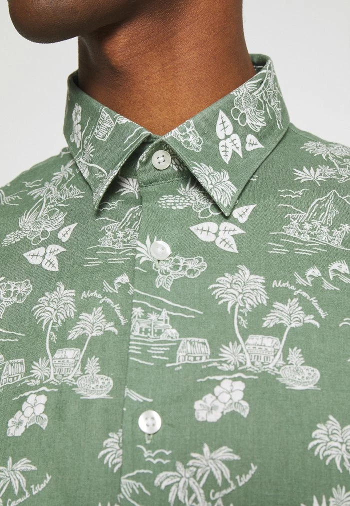 Offres ⌛ Selected Homme SLHREGAOP 👕 SHIRT - Chemise - Tea/hawaii ⌛ 6 Offres ⌛ Selected Homme SLHREGAOP 👕 SHIRT - Chemise - Tea/hawaii ⌛ – Image 6
