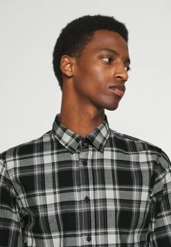 Nouveau 🧨 Selected Homme SLHSLIMTRENT 👚 SHIRT CHECK - Chemise - Black ✨ -Selected Homme Soldes Boutique 5bfd55d5bb5c439f8710338190a24ee6