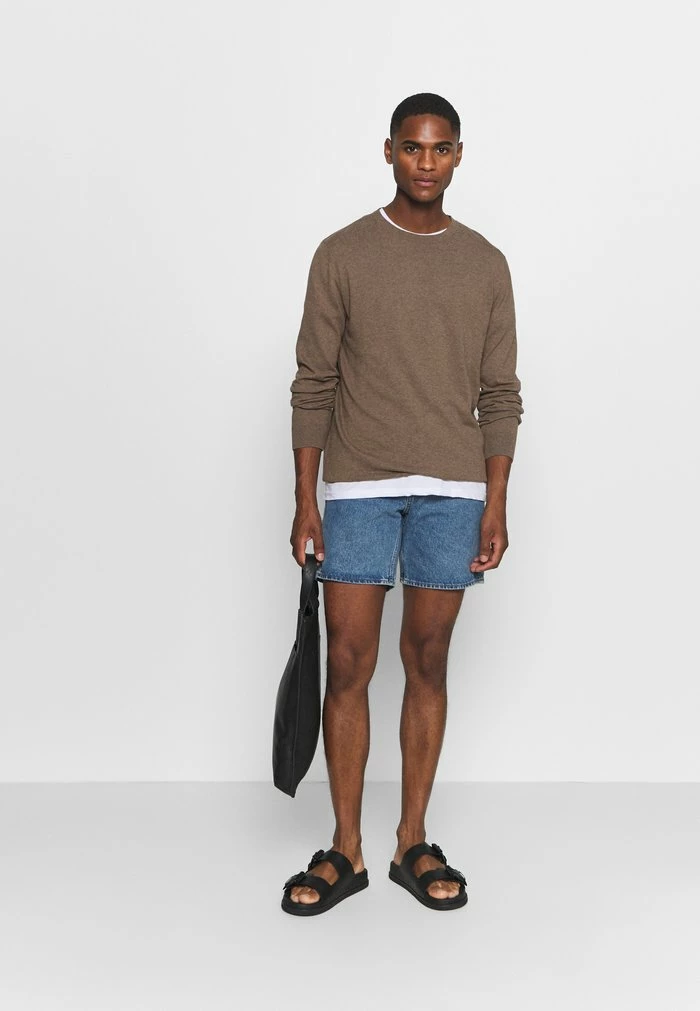 Budget 🎉 Selected Homme SLHBERG CREW NECK - Pullover - Teak/melange 🛒 2 Budget 🎉 Selected Homme SLHBERG CREW NECK - Pullover - Teak/melange 🛒 – Image 2