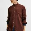 Le moins cher 🎁 Selected Homme Chemise - Bitter Chocolate 😉