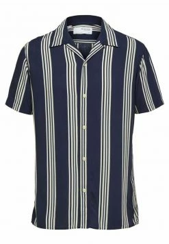Coupon 😍 Selected Homme GESTREIFTES - Chemise - Dark Blue 💯 -Selected Homme Soldes Boutique 5ddf9b2014114f9c8f54793031105f3d