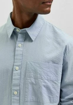 Vente flash ⭐ Selected Homme Chemise - Blue Fog 🤩 -Selected Homme Soldes Boutique 5e6857b000f444b3821a66f3dc47c6d9