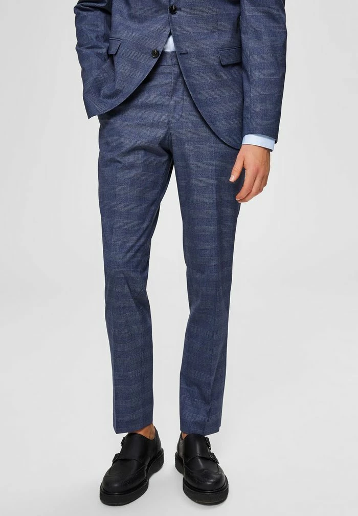 Meilleure vente 🎁 Selected Homme Pantalon De Costume - Blue 💯 1 Meilleure vente 🎁 Selected Homme Pantalon De Costume - Blue 💯
