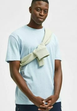 Grosses soldes 🌟 Selected Homme SLHRELAXCOLMAN O NECK - T-shirt Basique - Celestial Blue ⭐ -Selected Homme Soldes Boutique 62258a9f6cad454aae5a8069133b6f8b