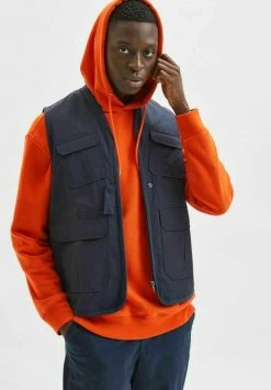 Offres 😀 Selected Homme TAKTISCHE - Veste Sans Manches - Sky Captain 😀 -Selected Homme Soldes Boutique 62d0eb659b73419aa8a4ade73033daa4