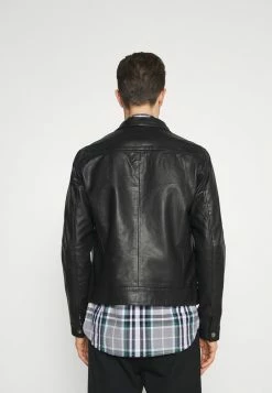 Budget ✨ Selected Homme SLHICONIC BLOUSON - Veste En Cuir - Black 😍 -Selected Homme Soldes Boutique 630b5dea8e1b42c0ada5c245994fec43