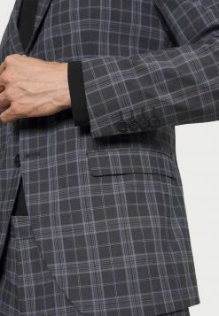 Acheter ✨ Selected Homme SLHMYLOLOGAN CHECK SUIT - Costume - Dark Grey Melange/light Blue 🎁 -Selected Homme Soldes Boutique 65366f8892ed46f5822dde8687202058