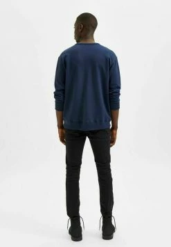 Coupon 💯 Selected Homme RUNDHALSAUSSCHNITT - Sweatshirt - Maritime Blue 🎉 -Selected Homme Soldes Boutique 6789f26f166747f08ea557c4f6153220