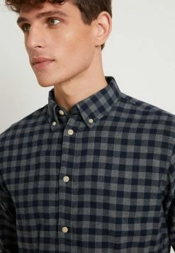 Promo 🤩 Selected Homme SLHSLIMFLANNEL - Chemise - Dark Blue 🔥 -Selected Homme Soldes Boutique 68f16b611cf3422c873196a27cde73b7