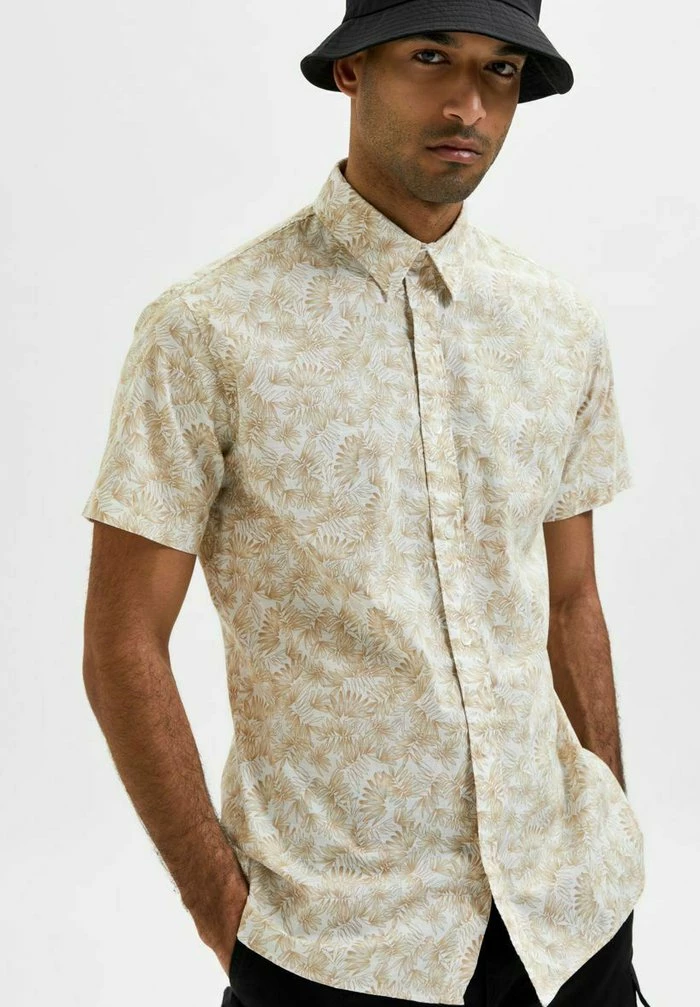 Meilleur prix 👍 Selected Homme FLORAL - Chemise - Oatmeal 🧨 3 Meilleur prix 👍 Selected Homme FLORAL - Chemise - Oatmeal 🧨 – Image 3
