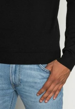 Meilleure affaire 👍 Selected Homme SLHTOWER CREW NECK - Pullover - Black 🧨 -Selected Homme Soldes Boutique 6ecd8057b7f2464f81ed74a6c25e9456