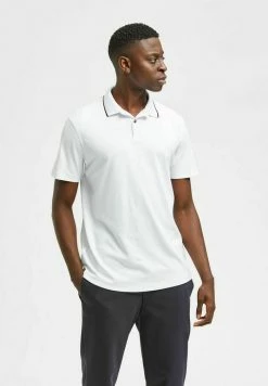 Offres ⌛ Selected Homme KURZÄRME - Polo - Bright White 🧨