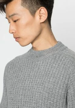 Bon marché 😀 Selected Homme SLHATLAS CREW NECK - Pullover - Light Grey Melange 🔔 -Selected Homme Soldes Boutique 6f192336242244ca9daeb5b0f9dd859e