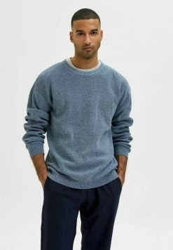 Vente flash 🌟 Selected Homme Pullover - Blue Fog 😍