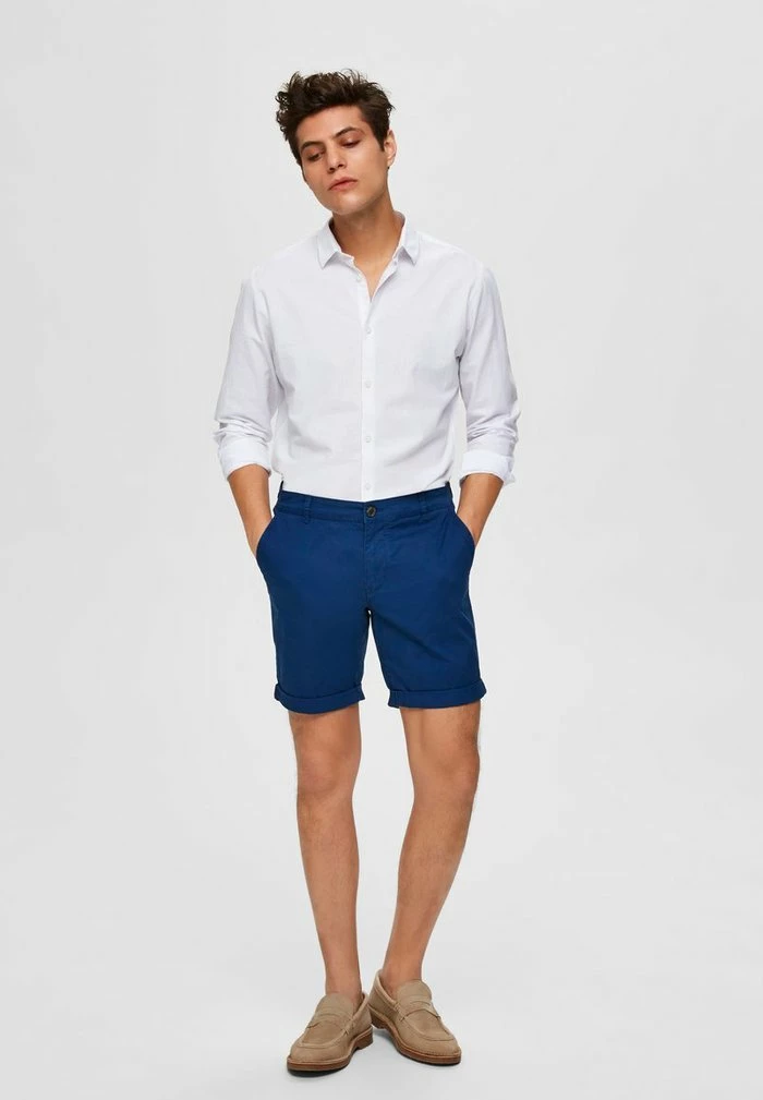 Grosses soldes 🎁 Selected Homme SLHSTRAIGHT PARIS - Short - Estate Blue ✨ 2 Grosses soldes 🎁 Selected Homme SLHSTRAIGHT PARIS - Short - Estate Blue ✨ – Image 2