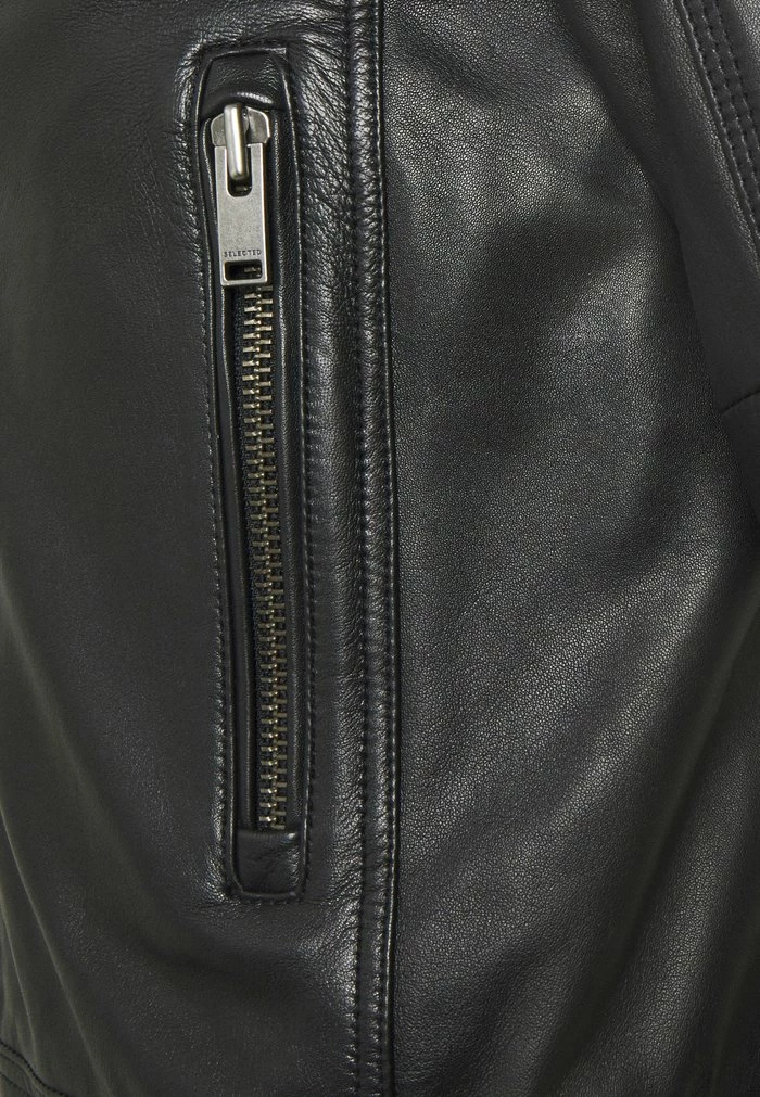 Budget 👍 Selected Homme SLHICONIC CLASSIC - Veste En Cuir - Black 😀 8 Budget 👍 Selected Homme SLHICONIC CLASSIC - Veste En Cuir - Black 😀 – Image 8