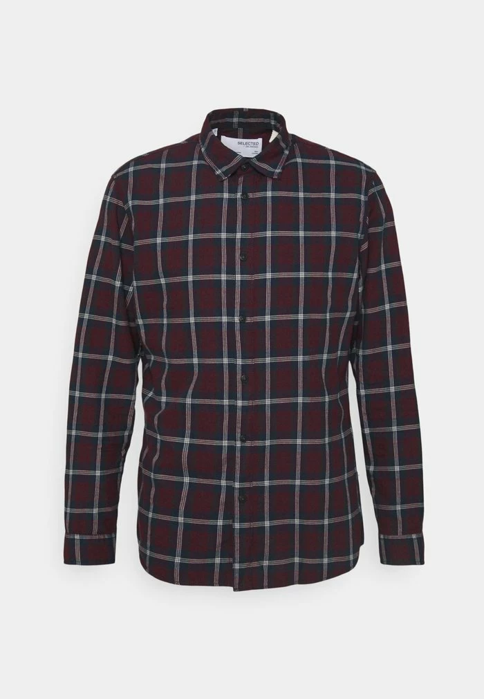 Budget 🧨 Selected Homme SLHSLIMTRENT 👚 SHIRT CHECK - Chemise - Bordeaux ❤️ 4 Budget 🧨 Selected Homme SLHSLIMTRENT 👚 SHIRT CHECK - Chemise - Bordeaux ❤️ – Image 4