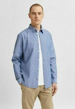 Meilleure vente 😉 Selected Homme SLHREGNEW - Chemise - Medium Blue Denim 🤩