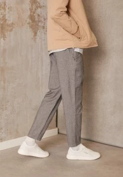 Tout neuf ❤️ Selected Homme SLIMTAPERED NEWTON - Pantalon Classique - Black/oatmeal 🎉 -Selected Homme Soldes Boutique 75276b4fd9654e128e50174e1237baa9