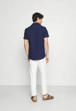 Grosses soldes 👏 Selected Homme SLHREGNATE SEERSUCKER - Chemise - Peacoat 👏 -Selected Homme Soldes Boutique 769c202eba0a475e920255a942d991f5